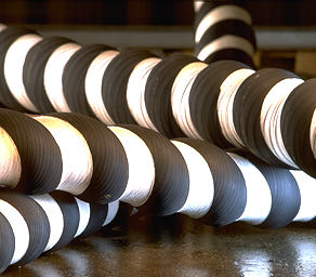 Coiled flexible power cables