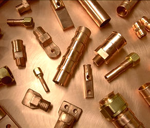 Machined copper components