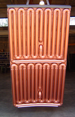 Water-cooled copper panel